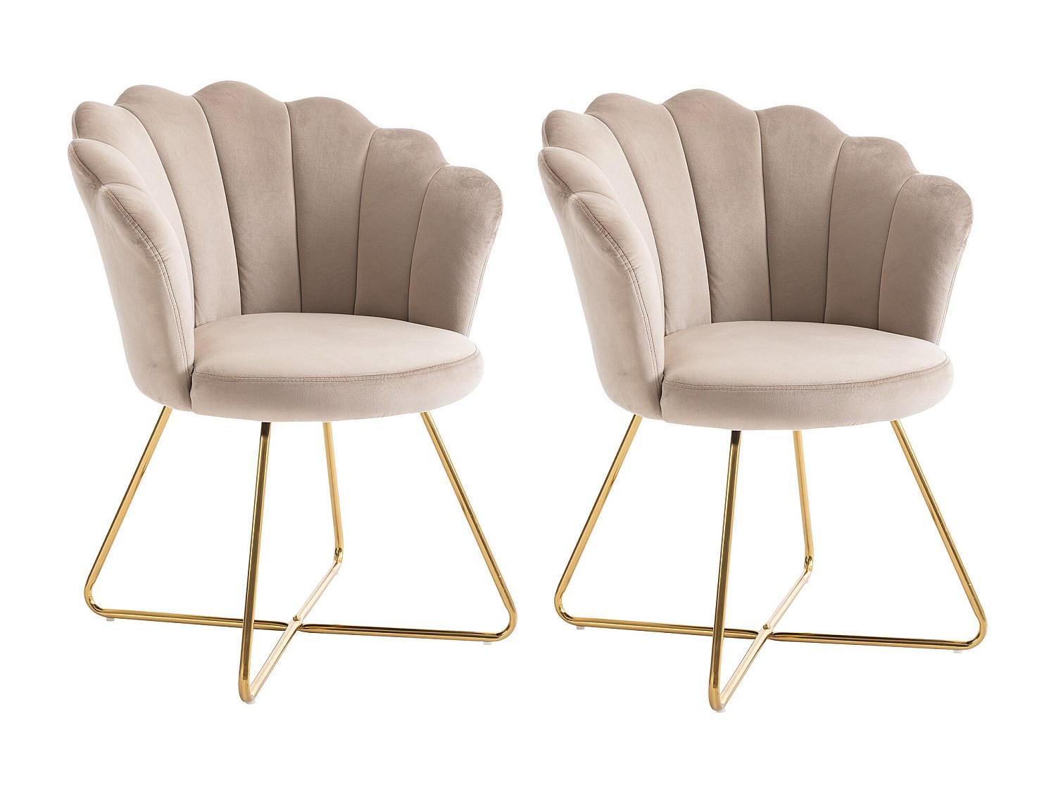 Vente-Unique Stuhl Beige 69x85.5x64 cm