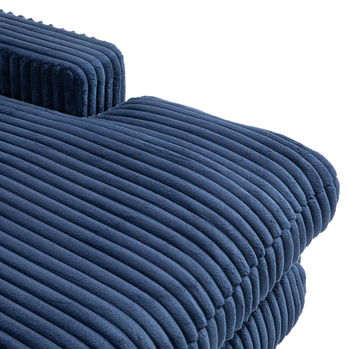 SOFABETT 125/155/63 cm Marineblau - Blau, Textil (155/63/125cm)