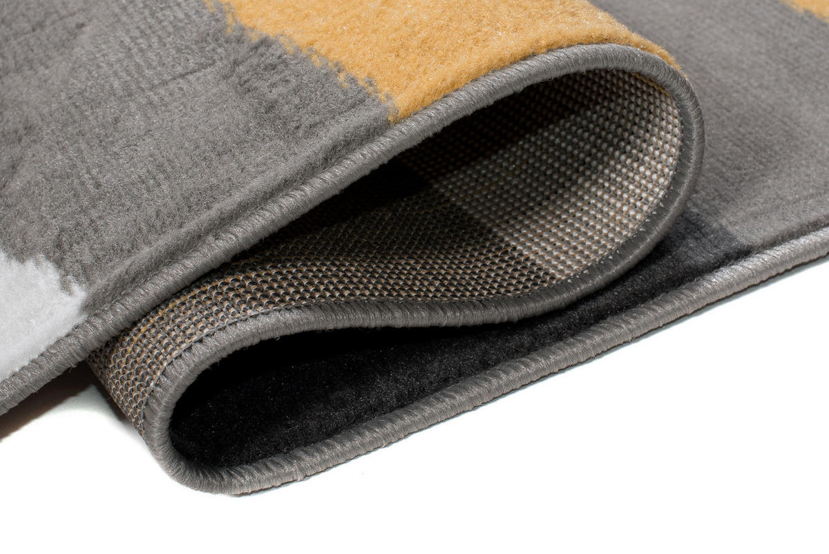 TEPPICH MAYA Gelb Streifen Gestreift 130/190 cm - Gelb, Textil (130/190cm) - Tapiso
