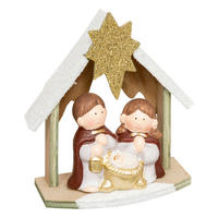 WEIHNACHTSKRIPPE 15 cm - Multicolor, Holzwerkstoff (6/15.2/13.8cm) - Atmosphera Createur d´interieur