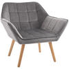 EINZELSESSEL, Relaxsessel, Sessel, Grau - Grau, Kunststoff (62/72.5/64cm) - HOMCOM