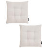 STUHLKISSEN 2er Set Inga - Naturfarben, Textil (35/35/5cm) - Magma Heimtexx