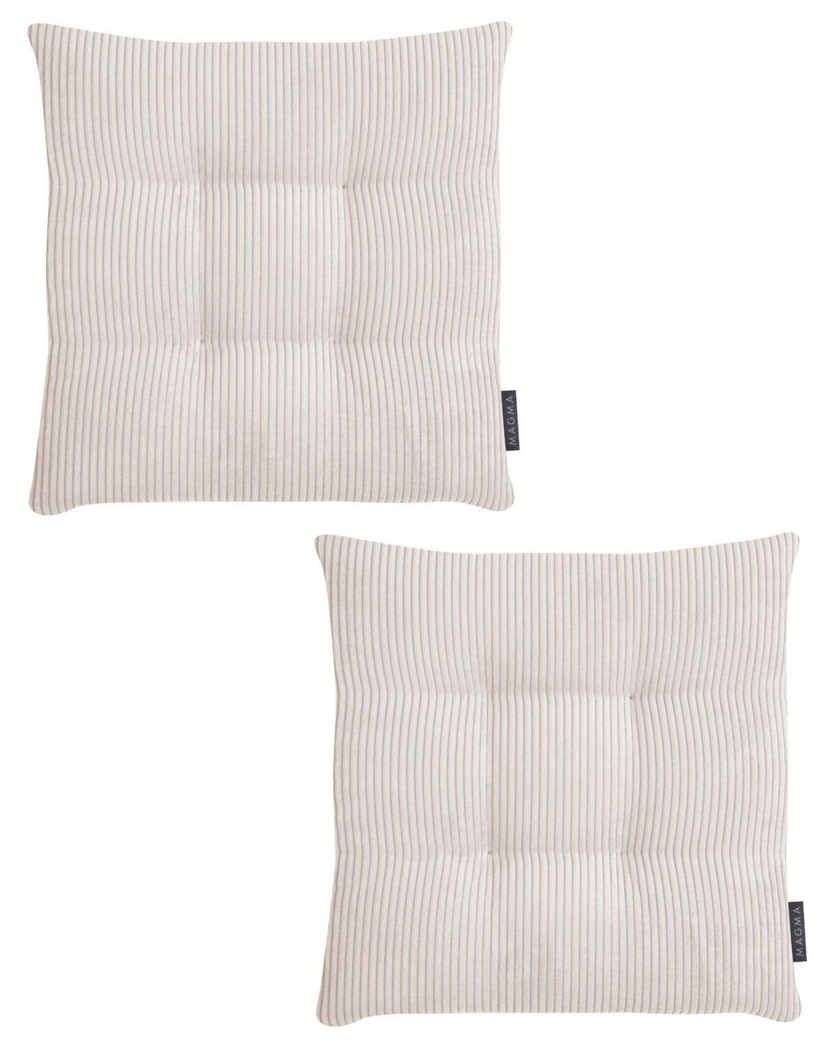 STUHLKISSEN 2er Set Inga - Naturfarben, Textil (35/35/5cm) - Magma Heimtexx