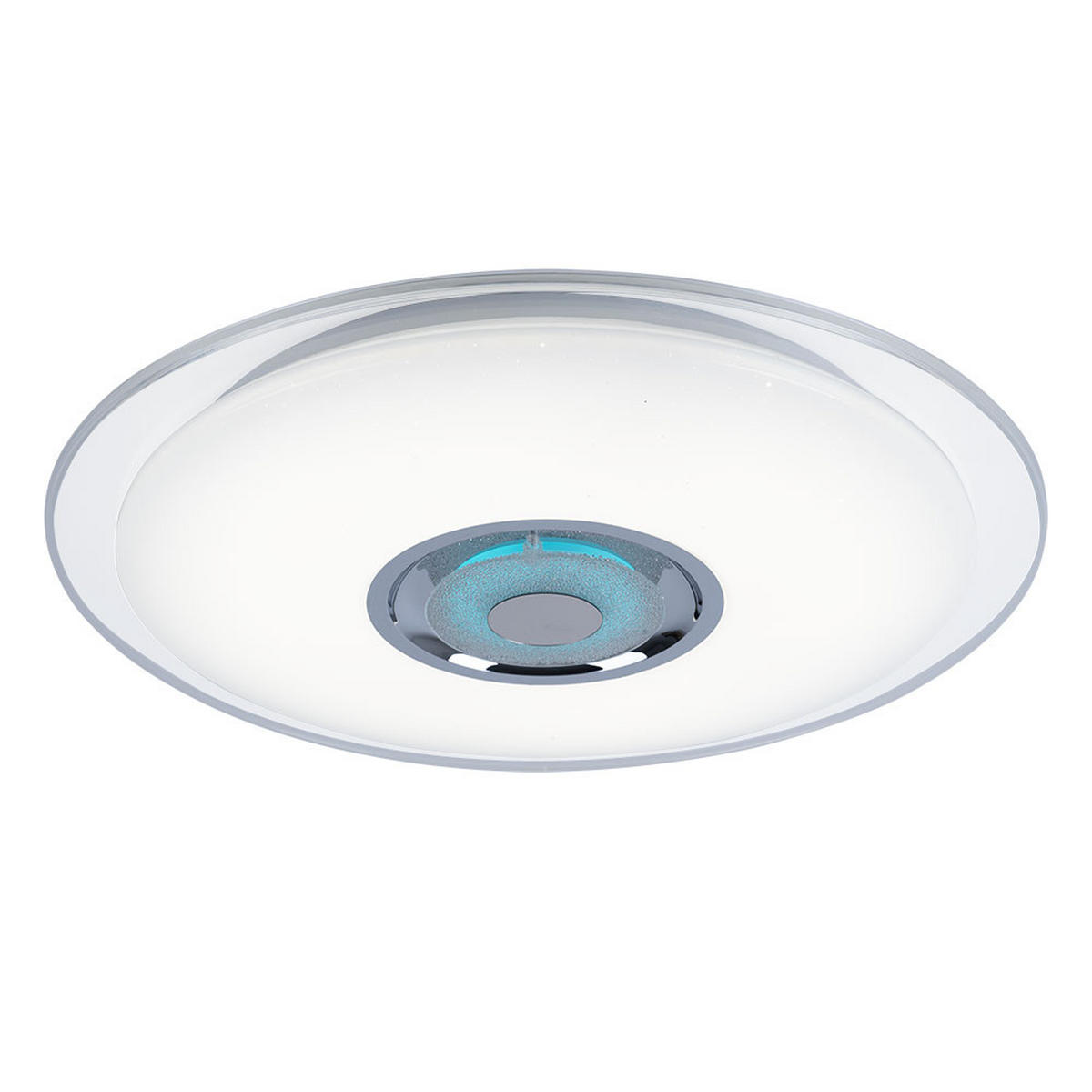 LED DECKENLEUCHTE TUNE Weiß - Weiß, Metall (47.5/47.5/5.7cm) - Globo Lighting