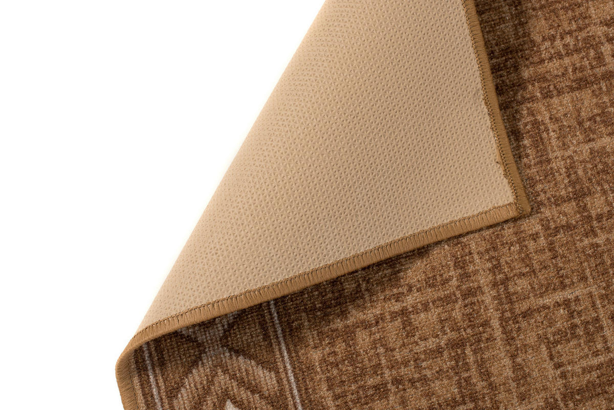 TEPPICHLÄUFER Anti-Rutsch Beige rutschfest Gummiunterlage 67/1100 cm - Beige, Textil (67/1100cm) - Tapiso