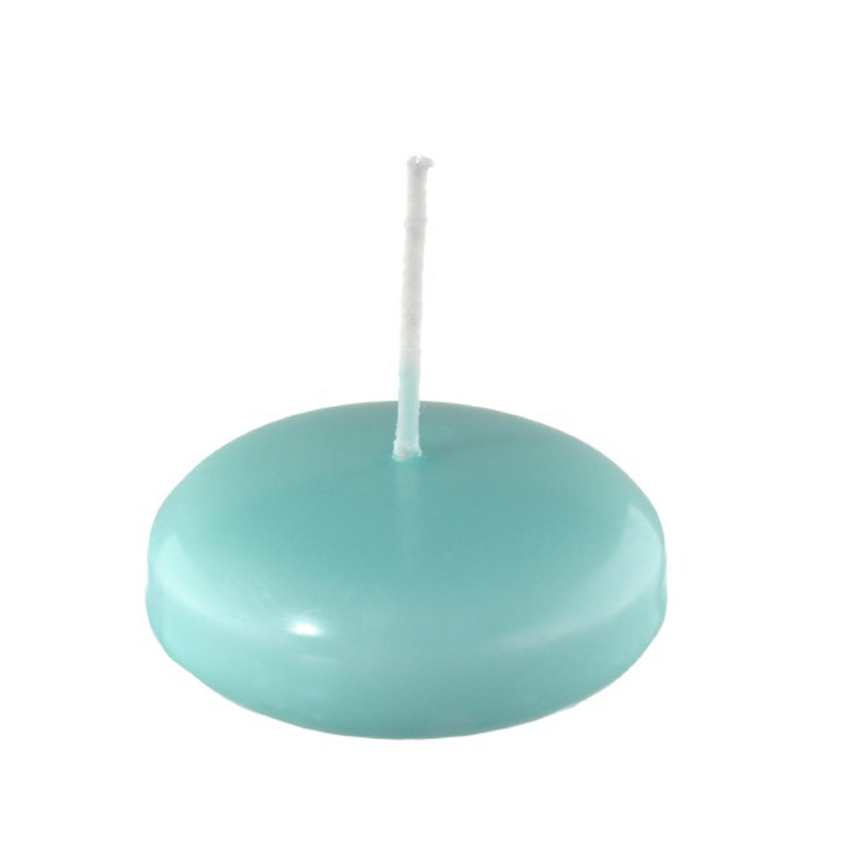 SCHWIMMKERZEN Türkis 24 x Ø 60 mm, 20 Stück - Türkis, Paraffin (6/2.4/2.4cm) - Kopschitz Kerzen