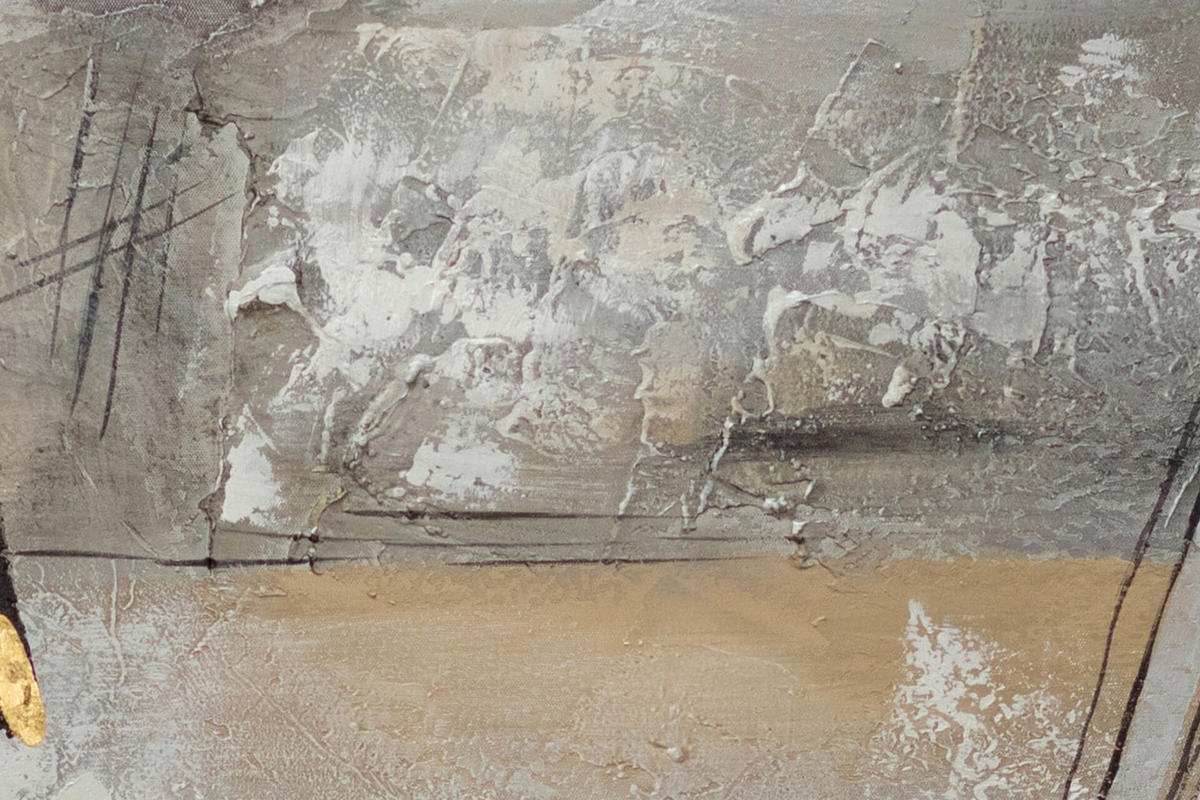 ACRYLBILD HANDGEMALT 75/100 cm - Grau, Holz/Textil (75/100cm) - KUNSTLOFT