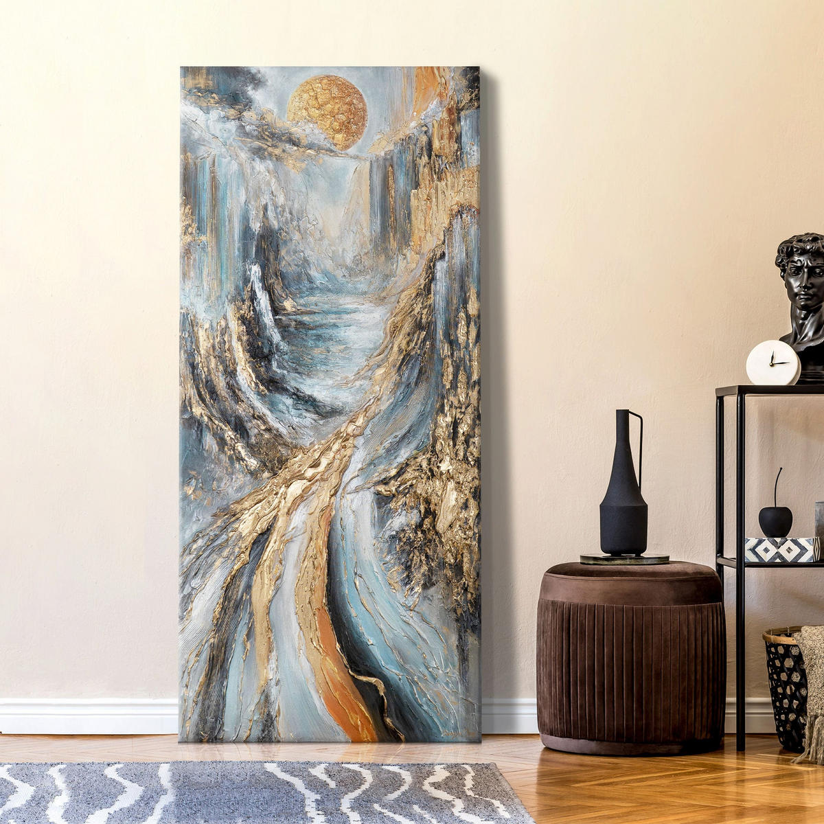 GEMÄLDE Ruf der Höhe auf Keilrahmen 115x50 cm - Multicolor, Holz (115/50cm) - YS-art gallery