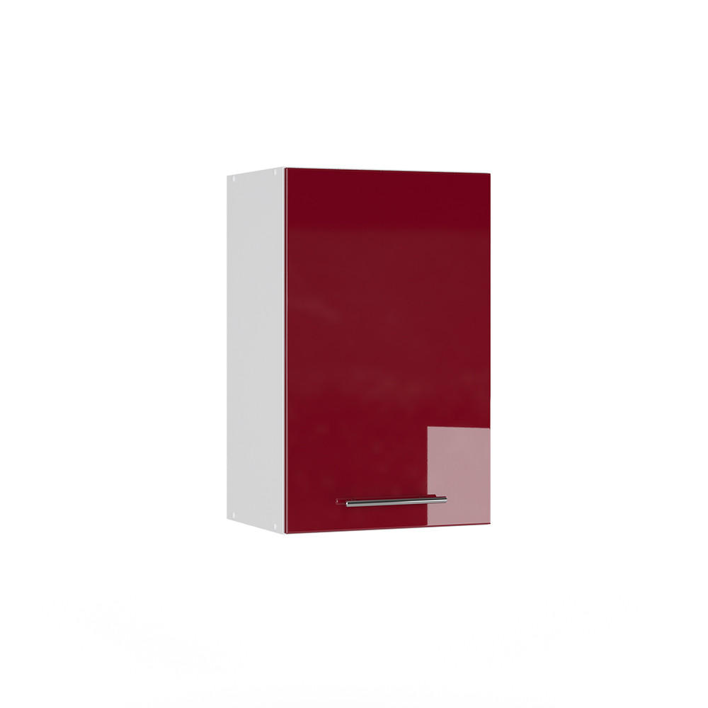 HÄNGESCHRANK Fame-Line Bordeaux Hochglanz 45 cm - Bordeaux/Weiß, Holzwerkstoff (45/72/34.1cm) - Vicco