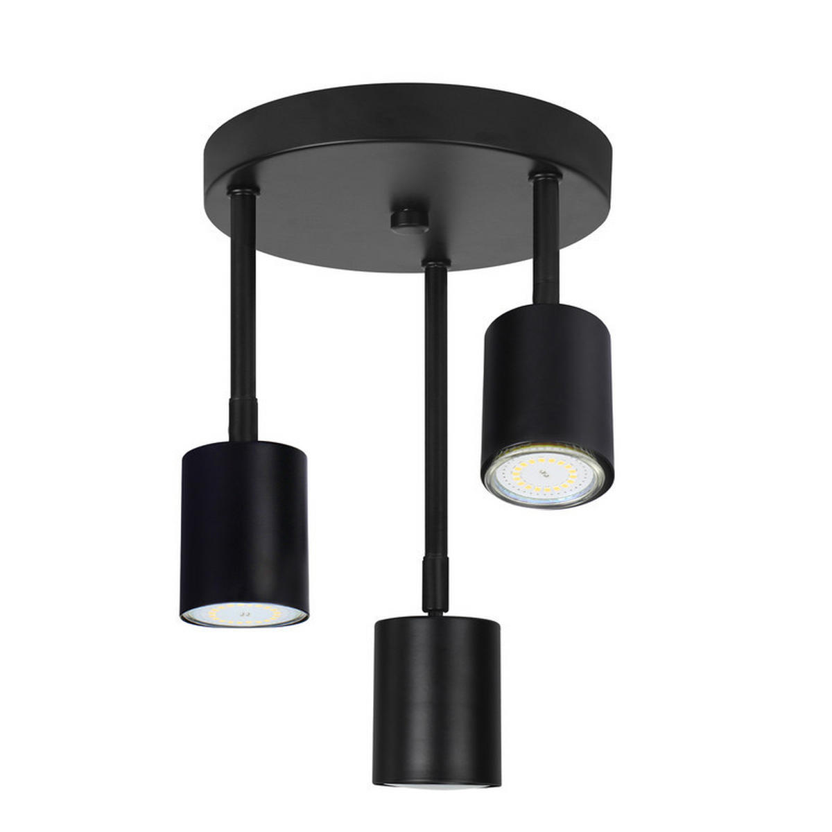 DECKENLEUCHTE Magnuson 19/19/28.5cm - Schwarz, Metall (19/19/28.5cm) - Nettlife