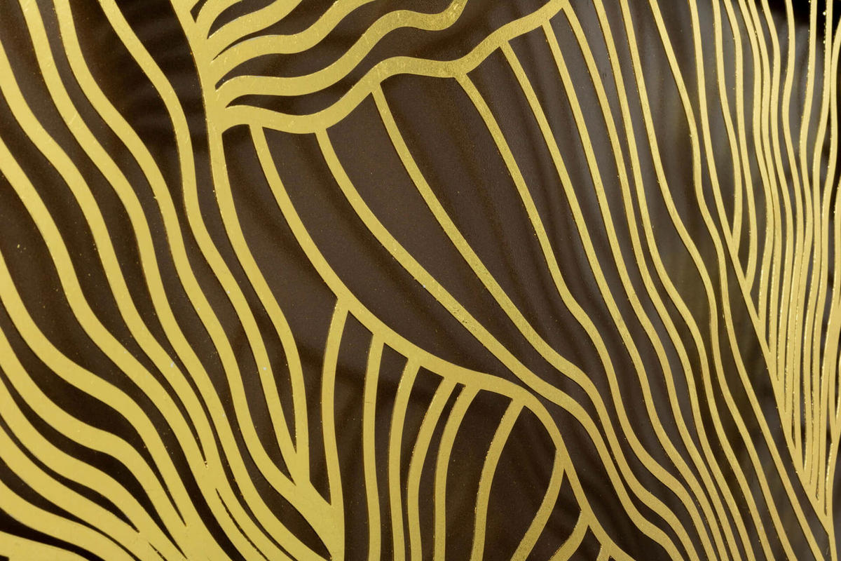 METALLBILD Gold 80/80 cm - Goldfarben, Metall (3/80cm) - KUNSTLOFT