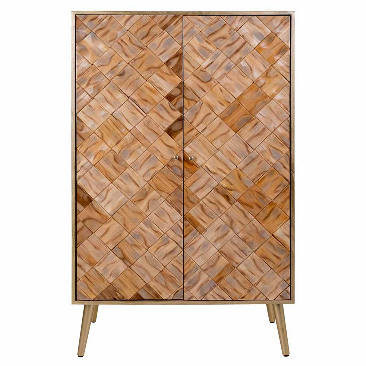 SCHRANK aus holz 76x42x125 cm braun - Braun, Holz (76/125/42cm) - Wanderlust