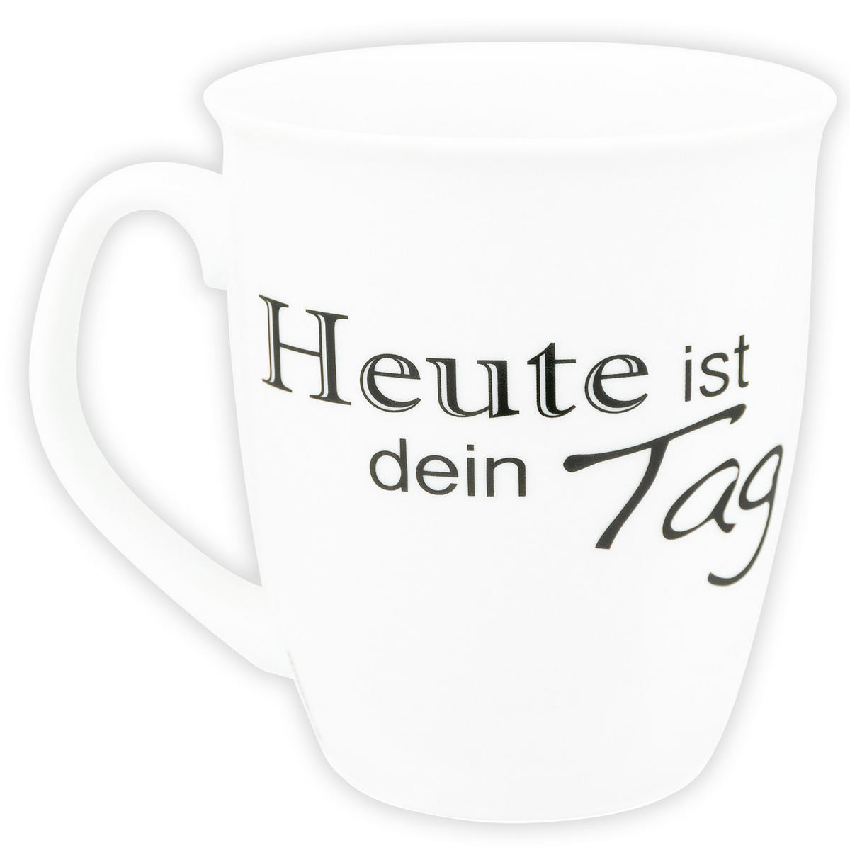KAFFEEBECHER The Peanuts Snoopy Heute ist dein Tag! Weiß 280 ml - Multicolor, Keramik (0.28L) - United Labels