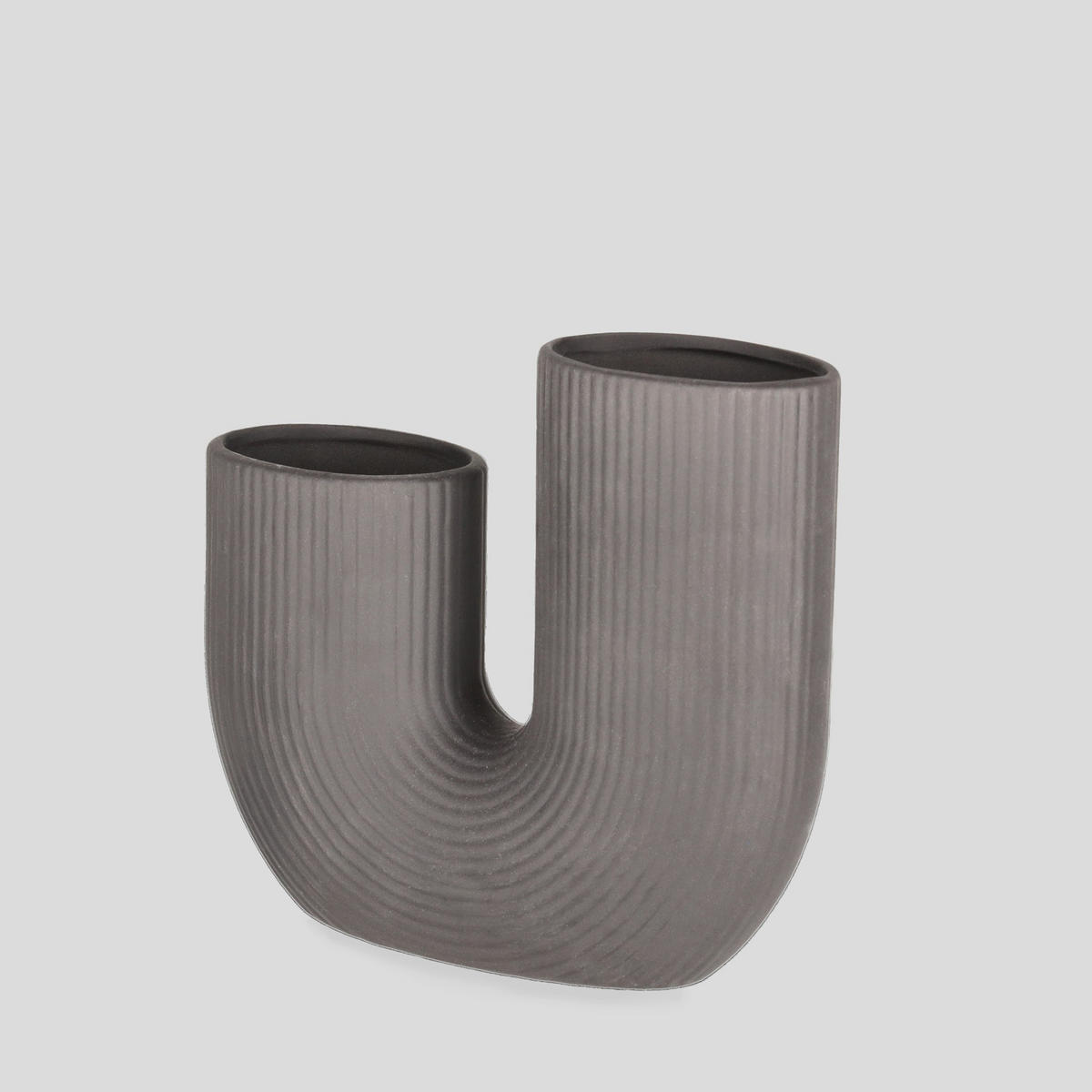 VASE Trilo - Schwarz, Keramik (16cm) - home&you