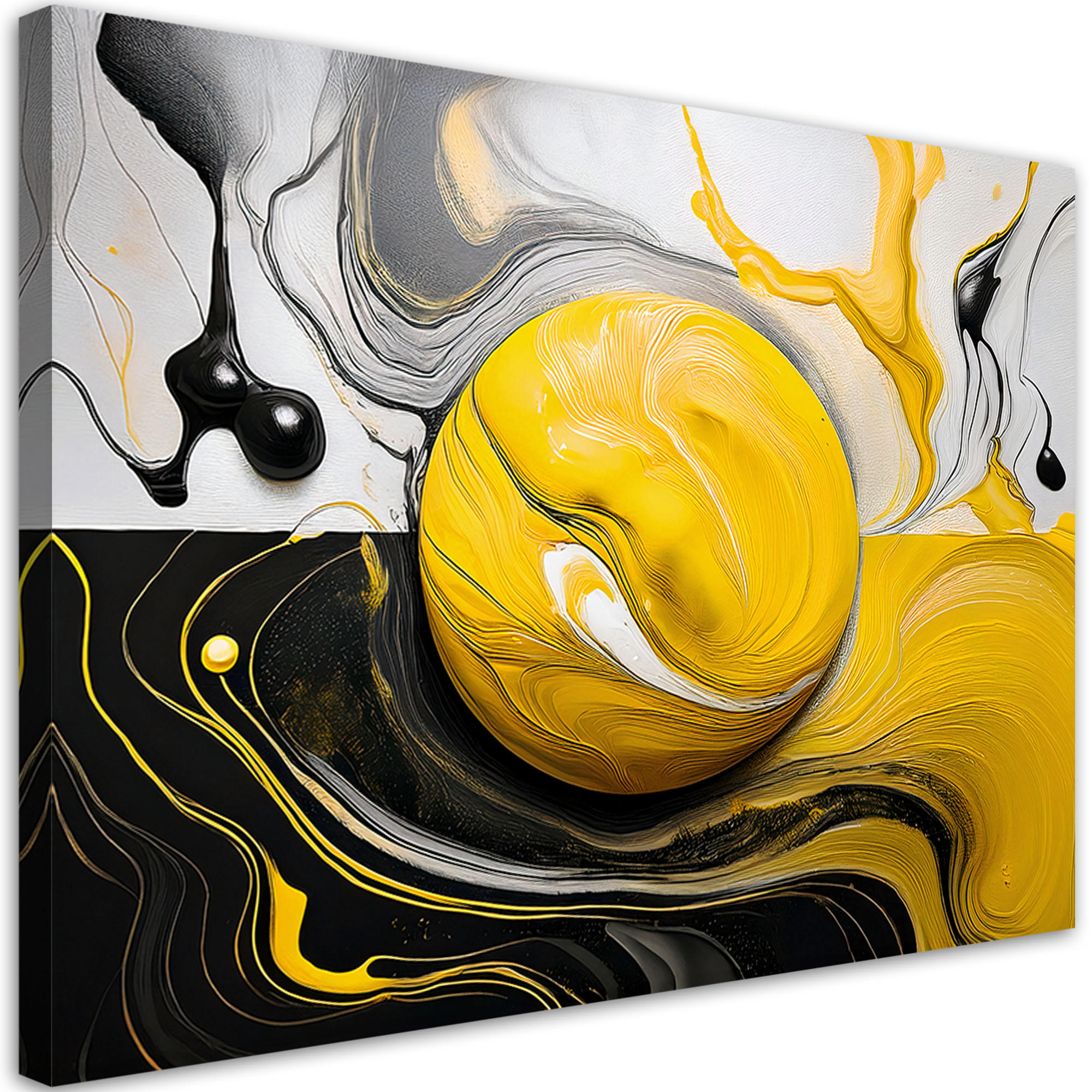 Feeby Wandbild Gelb 100x70 cm