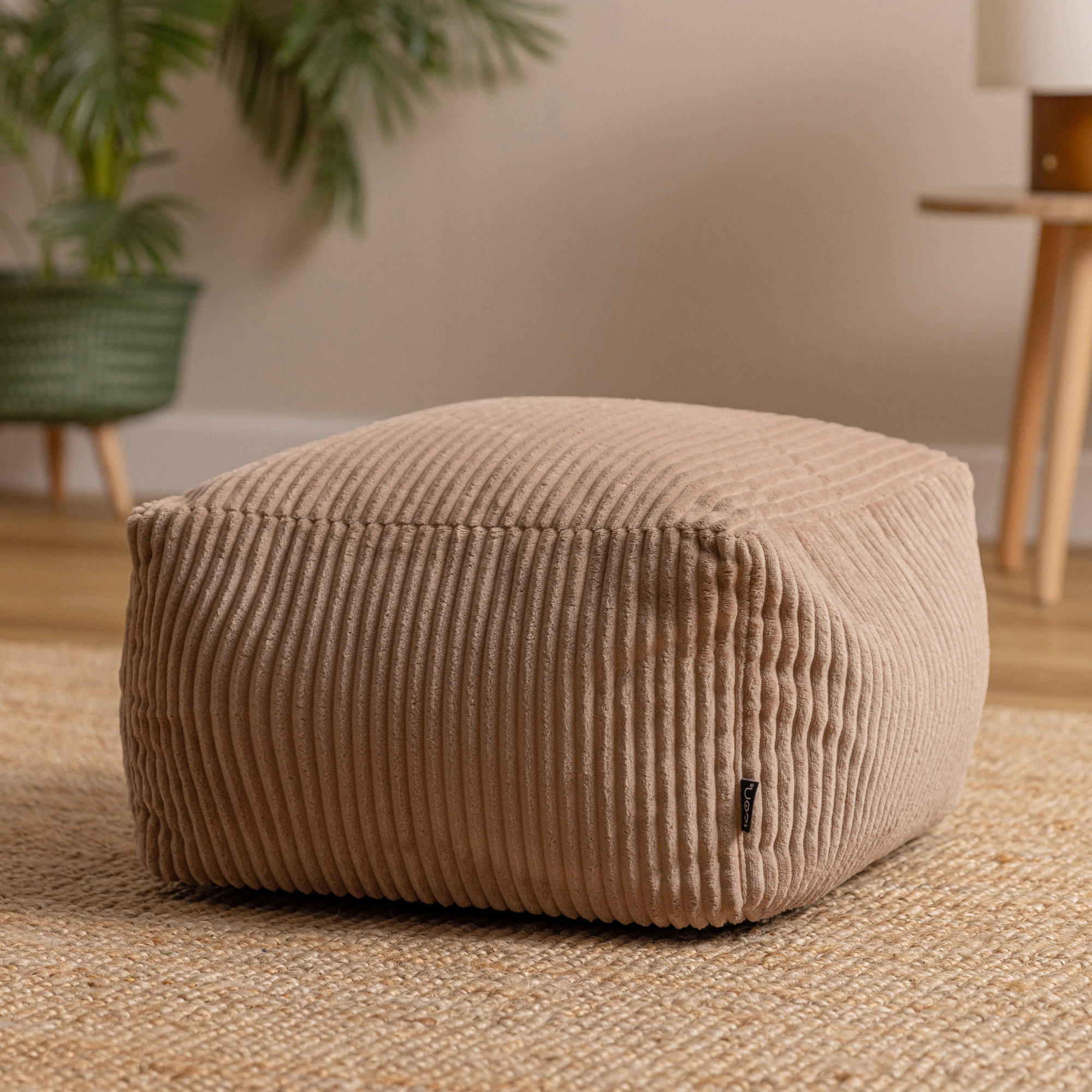 SITZPOUF Amara - Mokka, Textil (42/24/42cm) - icon