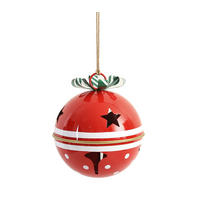 DEKOGLOCKE SANTA LILA Rot Metall - Rot, Metall (40/40/40cm) - Mondex