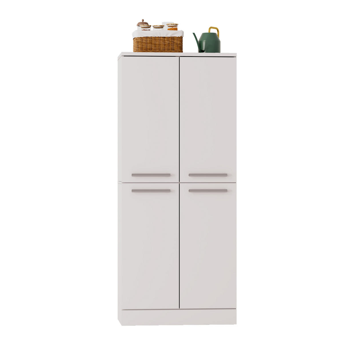 BUFFET 76/42/180 cm aus MDF mit höhenverstellbaren Einlegeböden Weiß - Weiß, Holzwerkstoff (42/180/76cm) - Modenvie