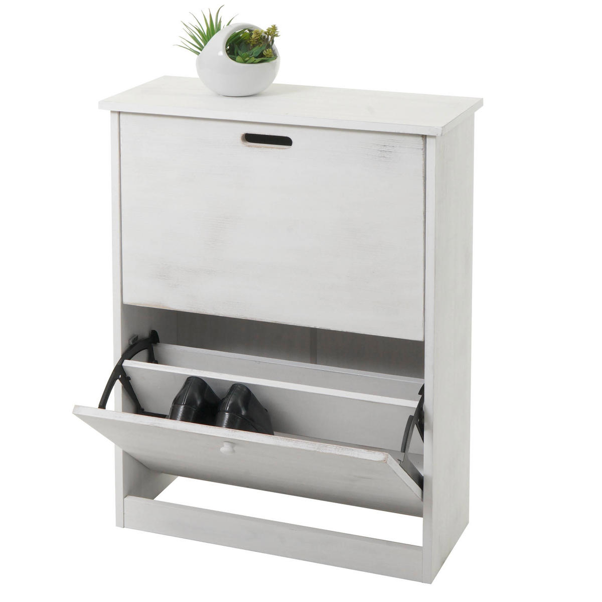 SCHUHKIPPER Weiß - Weiß, Holzwerkstoff (60/81/25cm) - MCW