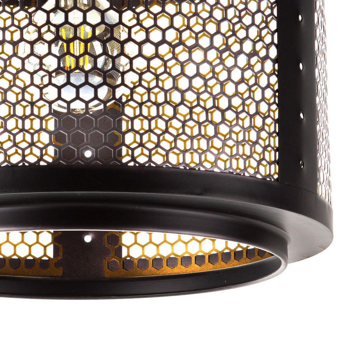 LED HÄNGELEUCHTE VITO Schwarz Metall - Schwarz, Metall (40/40/150cm) - Nowa