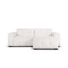 ECKSOFA rechts Kendal aus Samt hellgrau 4 Sitzplätze - Hellgrau, Textil (173/256cm) - Micadoni