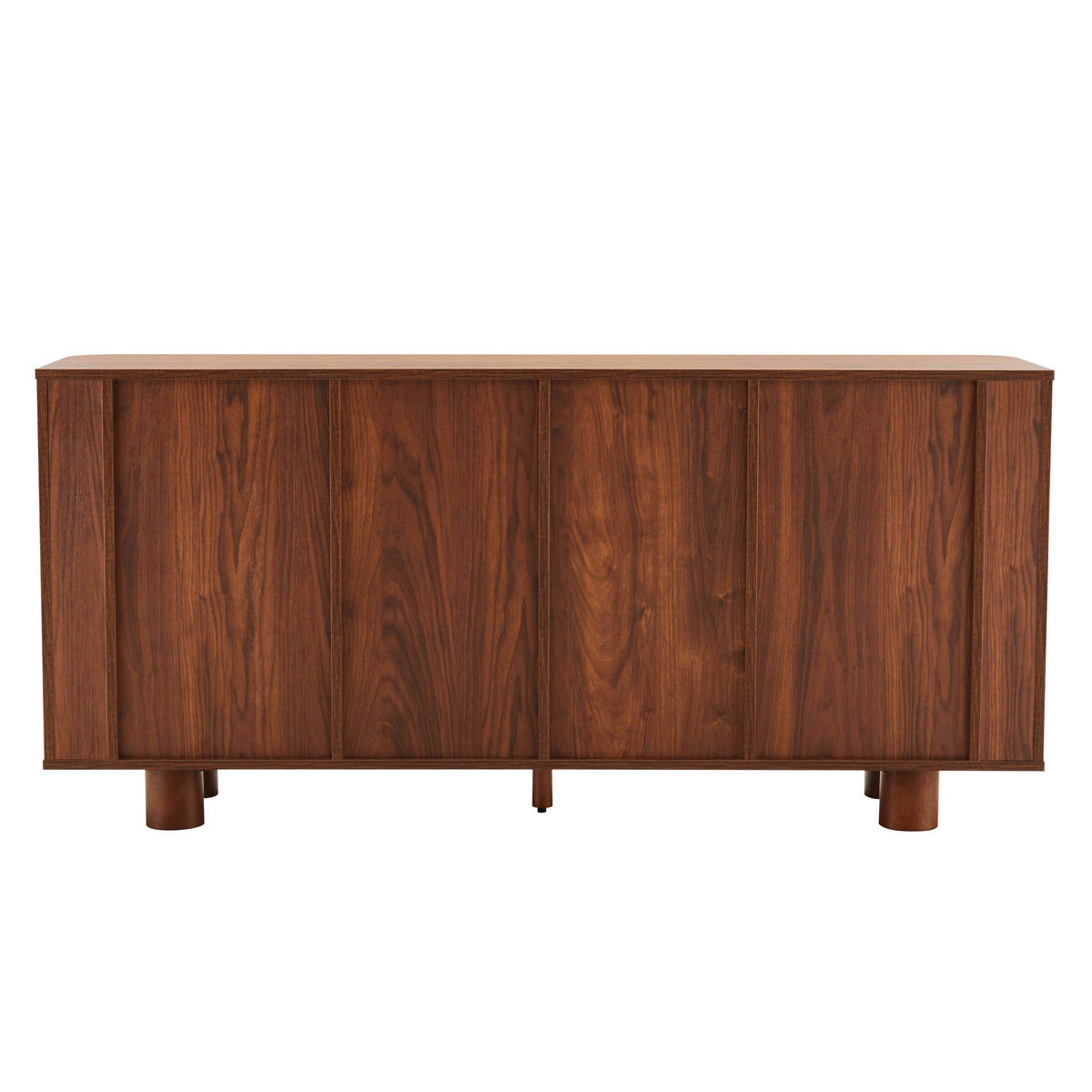 SIDEBOARD 160 cm, dunkles Holz - Braun, Holz (40/75/160cm) - Oviala