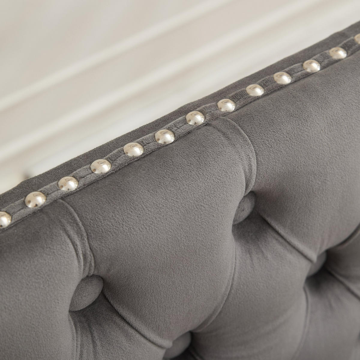 SITZBANK DE-36330 2-Sitzer mit silbernen Beinen Grau - Grau, Metall (116/89.5/58cm) - ComfortXL