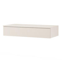KONSOLENTISCH Soft mit 1 Schublade und geriffelten Fronten, Kaschmir - Kaschmir, Holzwerkstoff (38/83/17cm) - Beautysofa