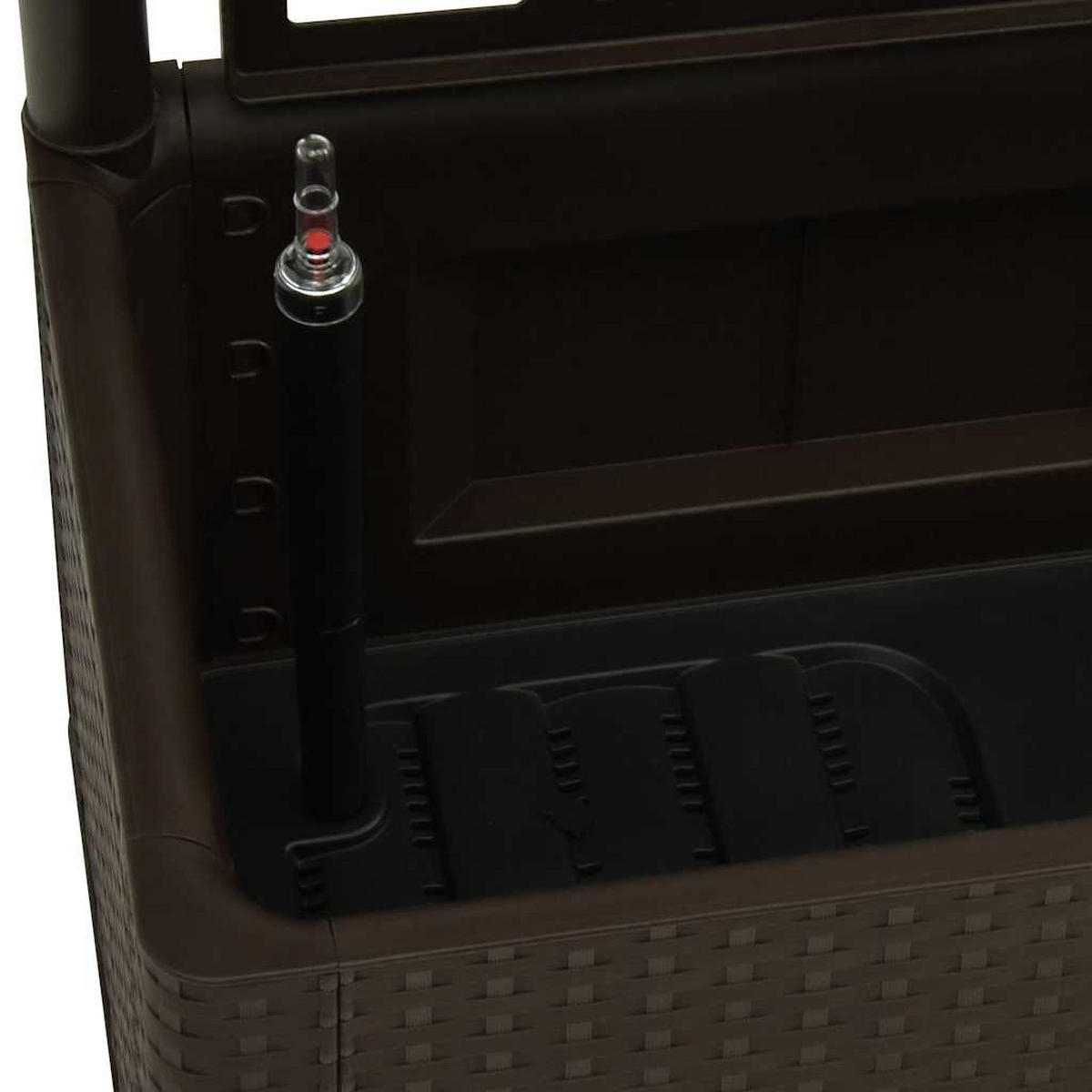 RANKKASTEN Pflanzgefäß BAYO Mokka 100x43x142 cm - Braun, Kunststoff (100/142/43cm) - DELUKE