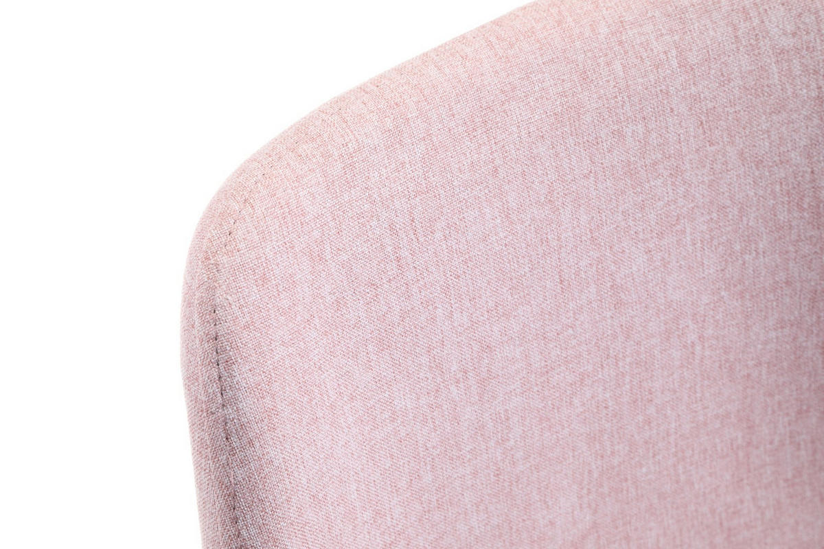 POLSTERSTUHL 4er Set, Holzbeine Rosa 45,5/82,5/59 - Rosa, Textil (46/83/59cm) - RAUMHIRSCH FURNITURE