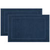 BADEMATTE, 2er-Set, 50x70 cm, 100% Baumwolle, Blau - Dunkelblau, Textil (50/70cm) - Zollner
