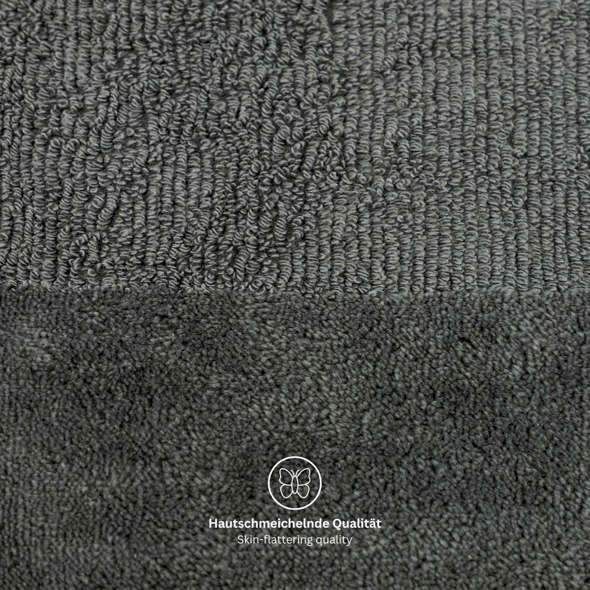 BADETUCH SENSE-2 - Anthrazit, Textil (100/150cm) - Schöner Wohnen
