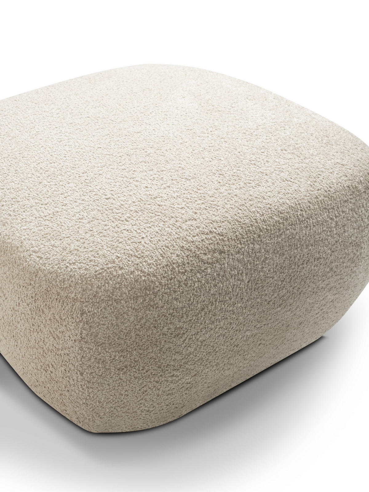 POLSTERHOCKER AMICO Modern Sitzhocker, Fußhocker Beige - Beige, Holzwerkstoff/Kunststoff (75/39/75cm) - MASSENO