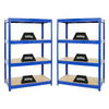 SCHWERLASTREGAL Dino 2er-Set mit 2x 180x120x60 cm Fachlast 600 kg Blau - Blau, Metall (240/180/60cm) - PROREGAL