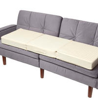 SOFA-AUFLAGE creme 150/50/10 cm – großes Sitzkissen orthopädisch - Creme, Textil (150/50/10cm) - Homescapes
