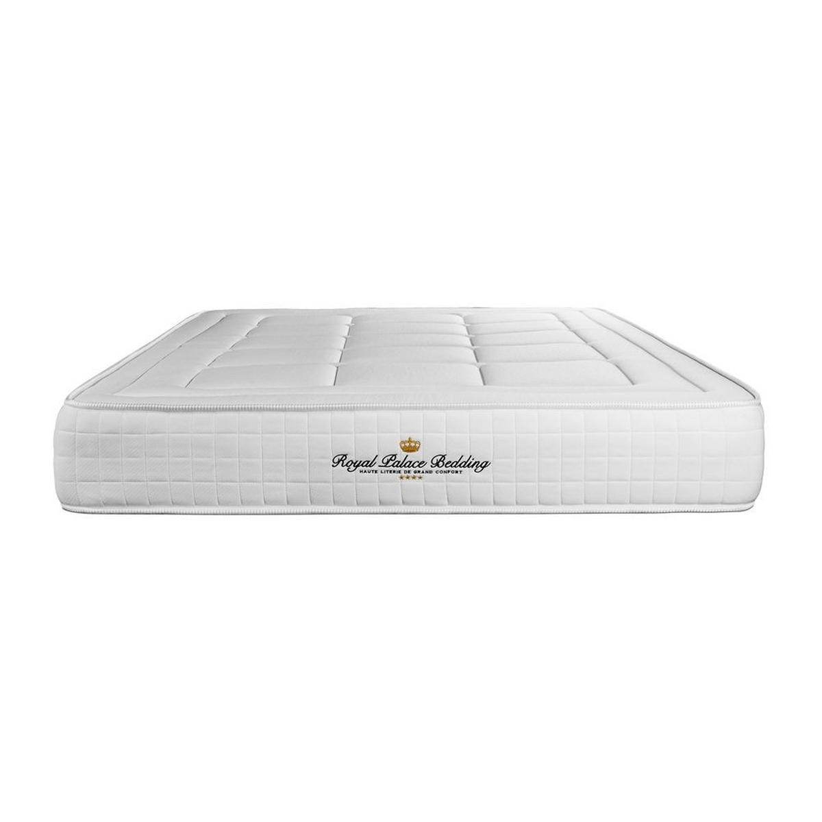 MATRATZE Balmoral Memory-Schaum 140 x 200 cm h3 - Weiß, Textil (140/200cm) - ROYAL PALACE BEDDING