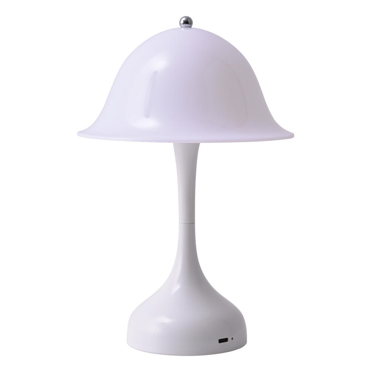 LED TISCHLAMPE Glowyn 16/9/24.5 cm - Weiß, Kunststoff (16/9/24.5cm) - ZMH