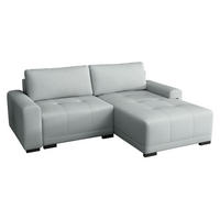 ECKSOFA Milton - Silberfarben/Schwarz, Holz/Textil (237/180cm) - MIRJAN24