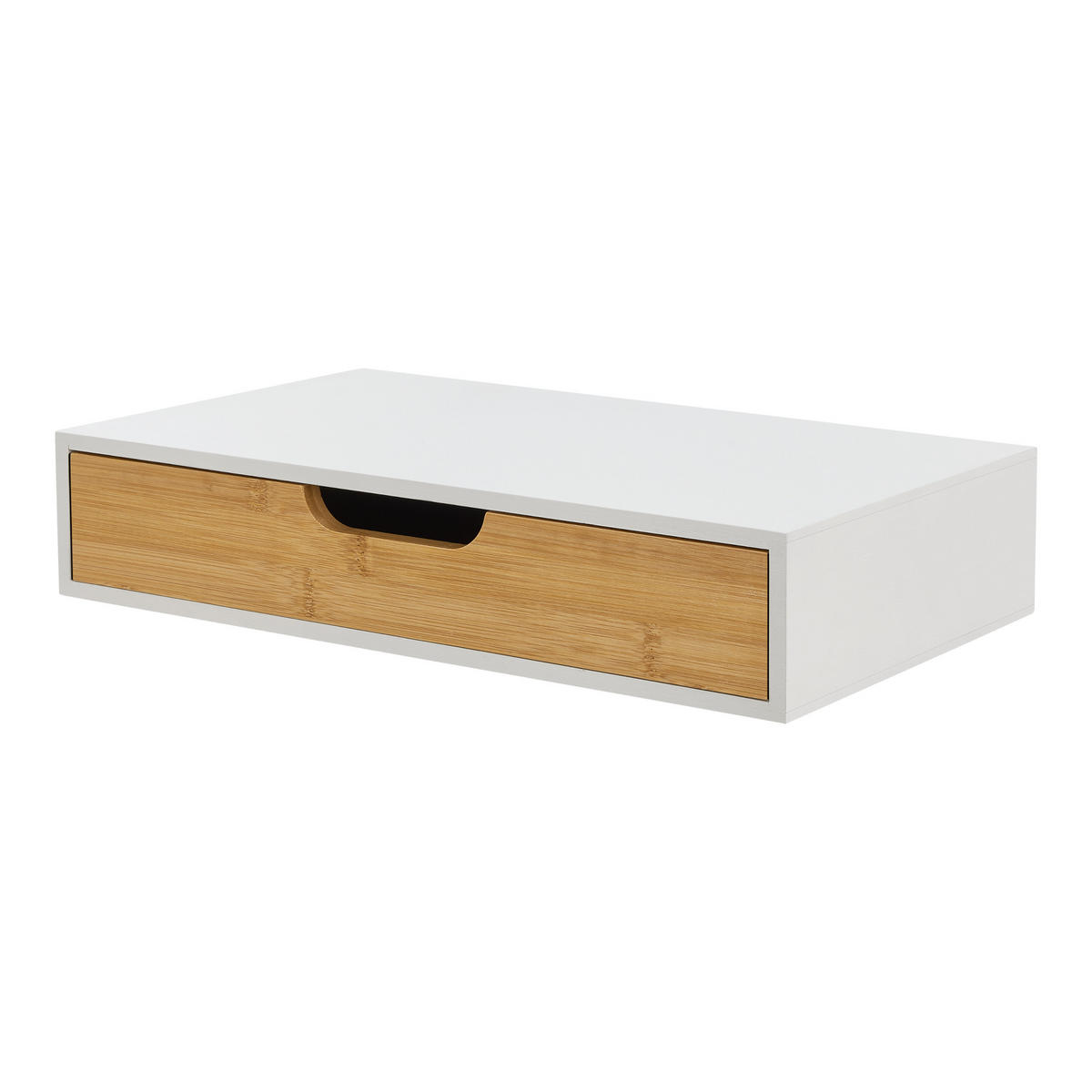 WANDREGAL-SET 2 TLG. Bokn - Weiß, Holz (40/8/24cm) - [en.casa]
