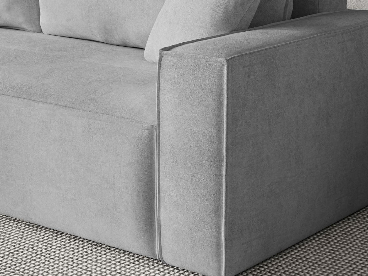 SOFA 230/90/70 Hellgrau Sivra - Hellgrau, Kunststoff/Textil (230/70/90cm) - Graingold