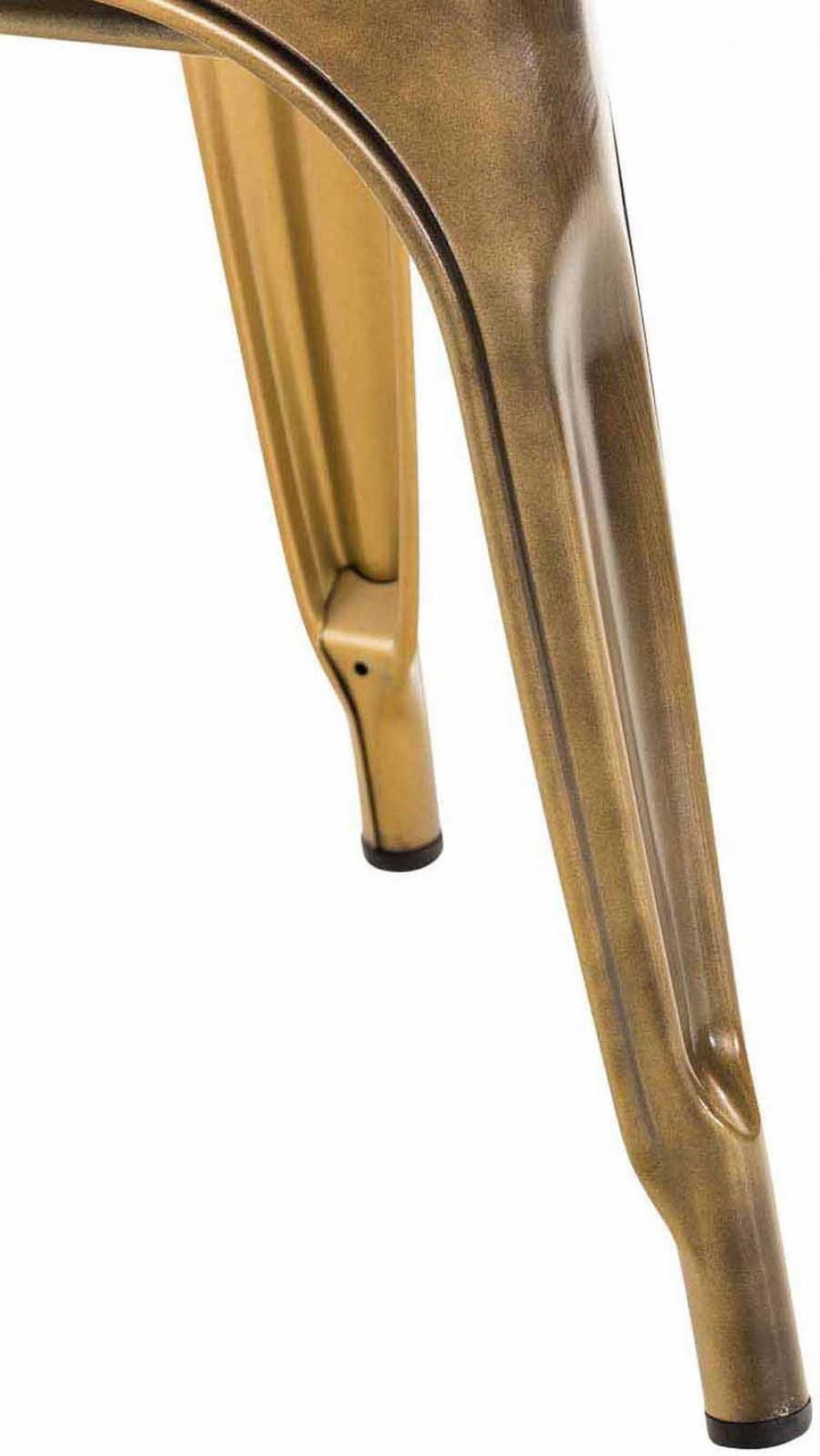 BESUCHERSTUHL Metall Gold - Goldfarben, Metall (44/89/48cm) - CLP