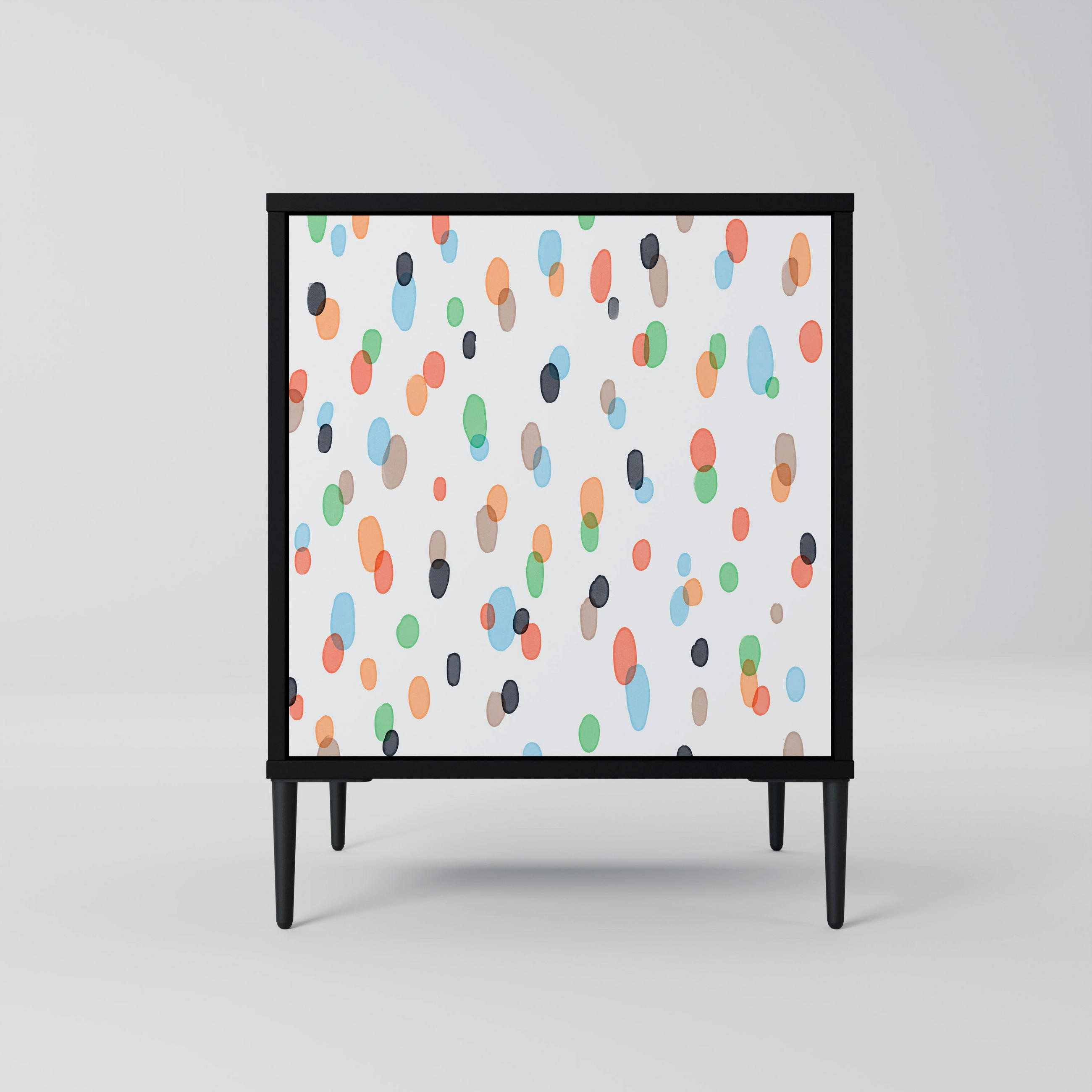 SpaceRebels Sideboard Schwarz 57.5x72.5x42 cm