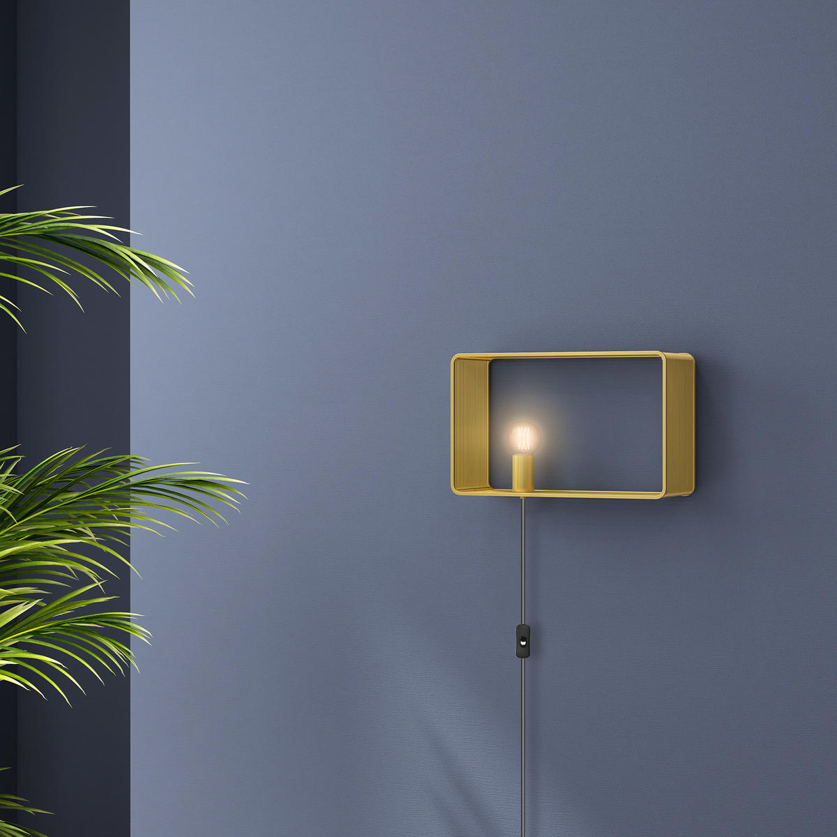WANDLEUCHTE, 40 W Wandlampe, Gold - Goldfarben, Metall (15.4/25.2/40.5cm) - HOMCOM