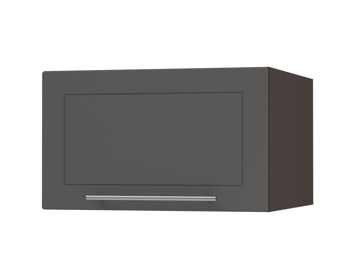 KLAPPHÄNGESCHRANK Kvantum W6B/60 Graphit Matt / Lava Matt 60 / 59 / 36cm - Dunkelgrau/Graphitfarben, Holz/Holzwerkstoff (60/36/59cm) - Feldmann-Wohnen
