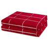 DUSCHTUCH Sensual Skin Karo 2er-Set - Rot, Textil (75/140cm) - Ross