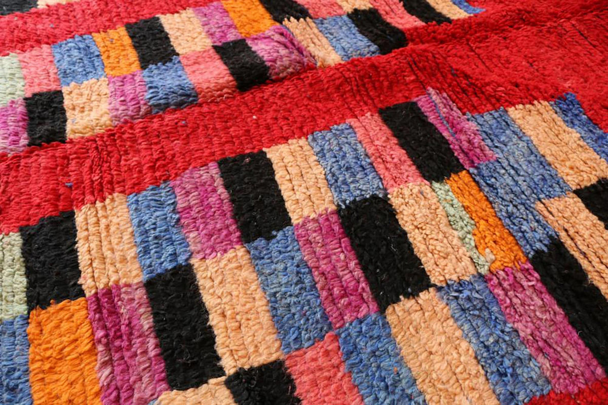 BERBERTEPPICH aus reiner Wolle 140x 200 cm - Rot, Naturmaterialien (140/200cm) - AFK Living