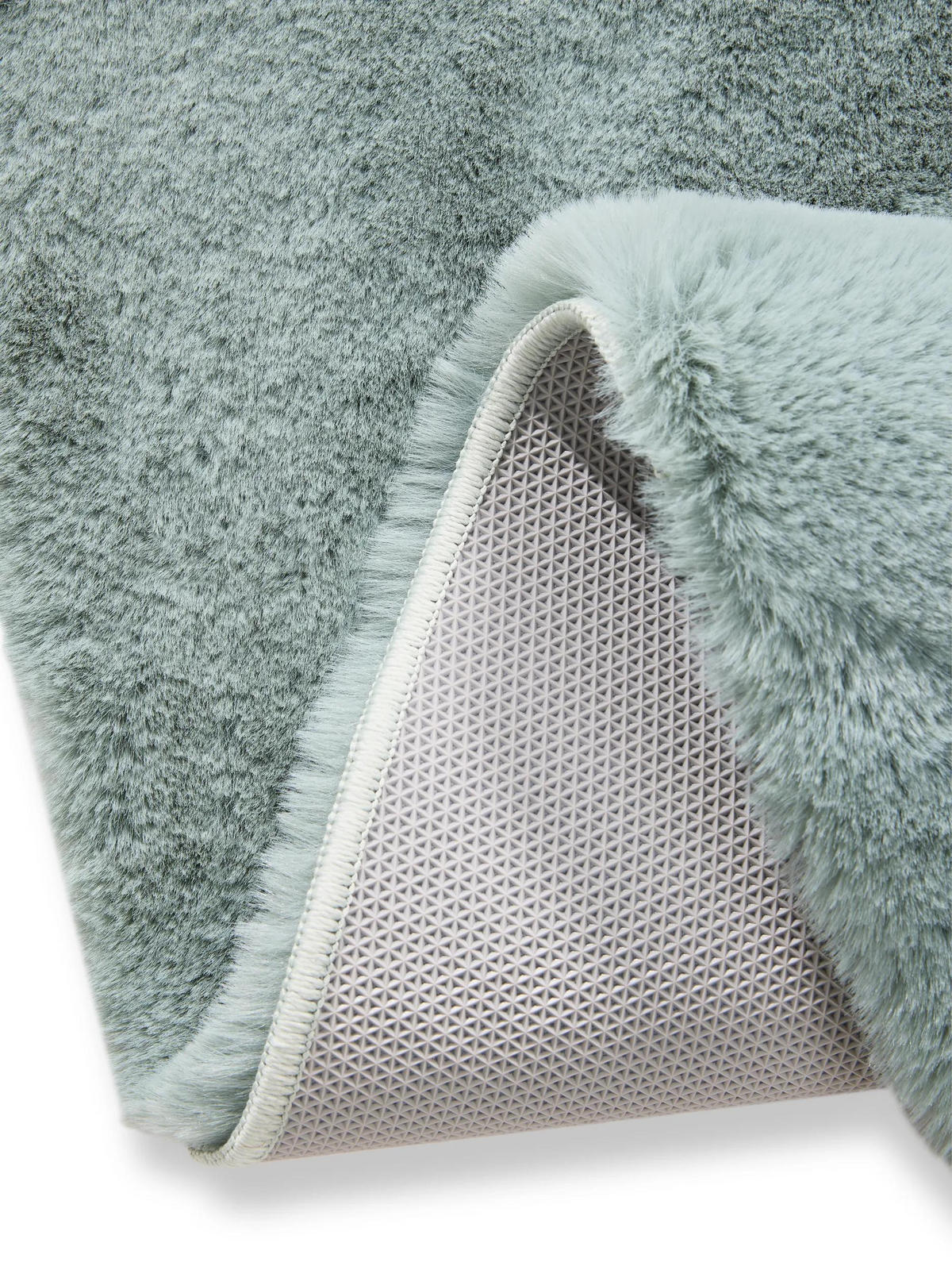 KUNSTFELL-TEPPICH Dave Mint ø 180 cm rund - Mintgrün, Kunststoff/Textil (180/180cm) - benuta Nest