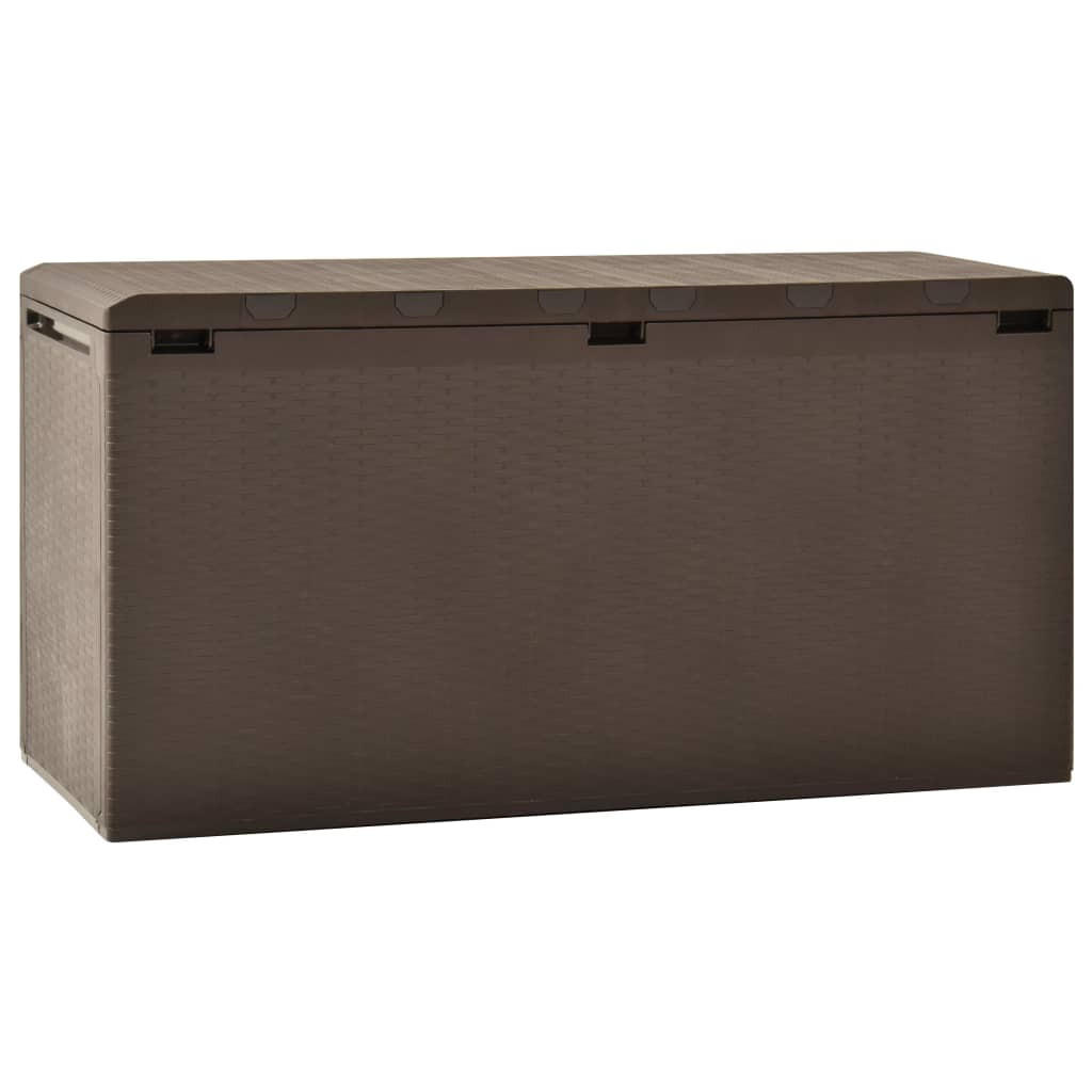 GARTENBOX Braun 114x47x60 cm - Braun, Kunststoff (114/60/47cm) - furnicato