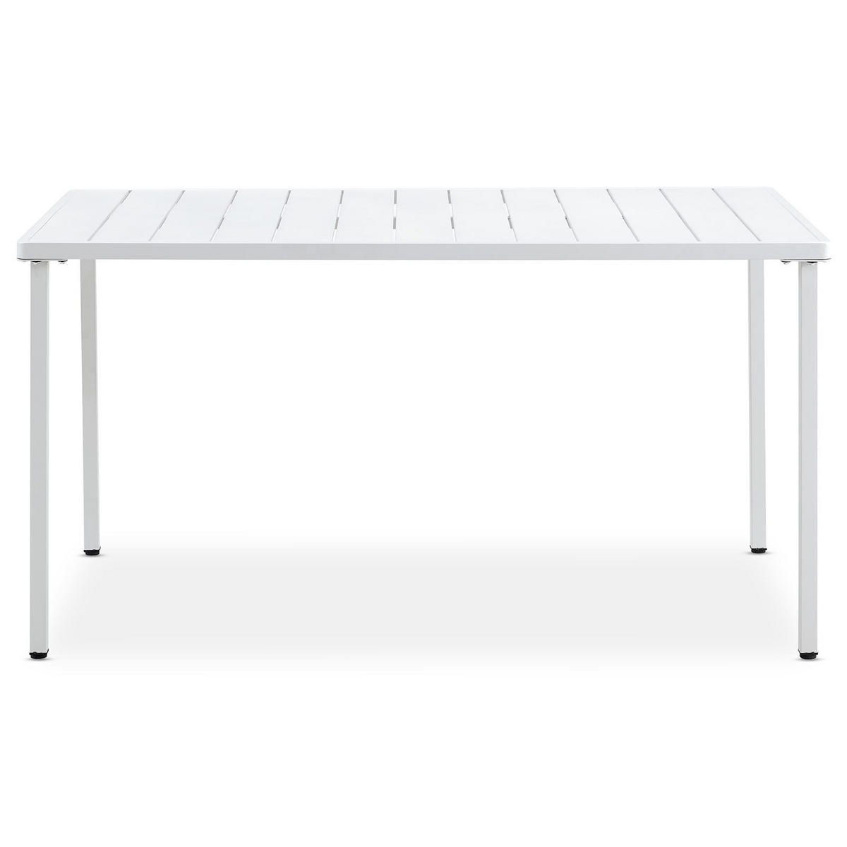 GARTENTISCH AZALEA weiß - Weiß, Metall (80/140/75cm) - IDIMEX