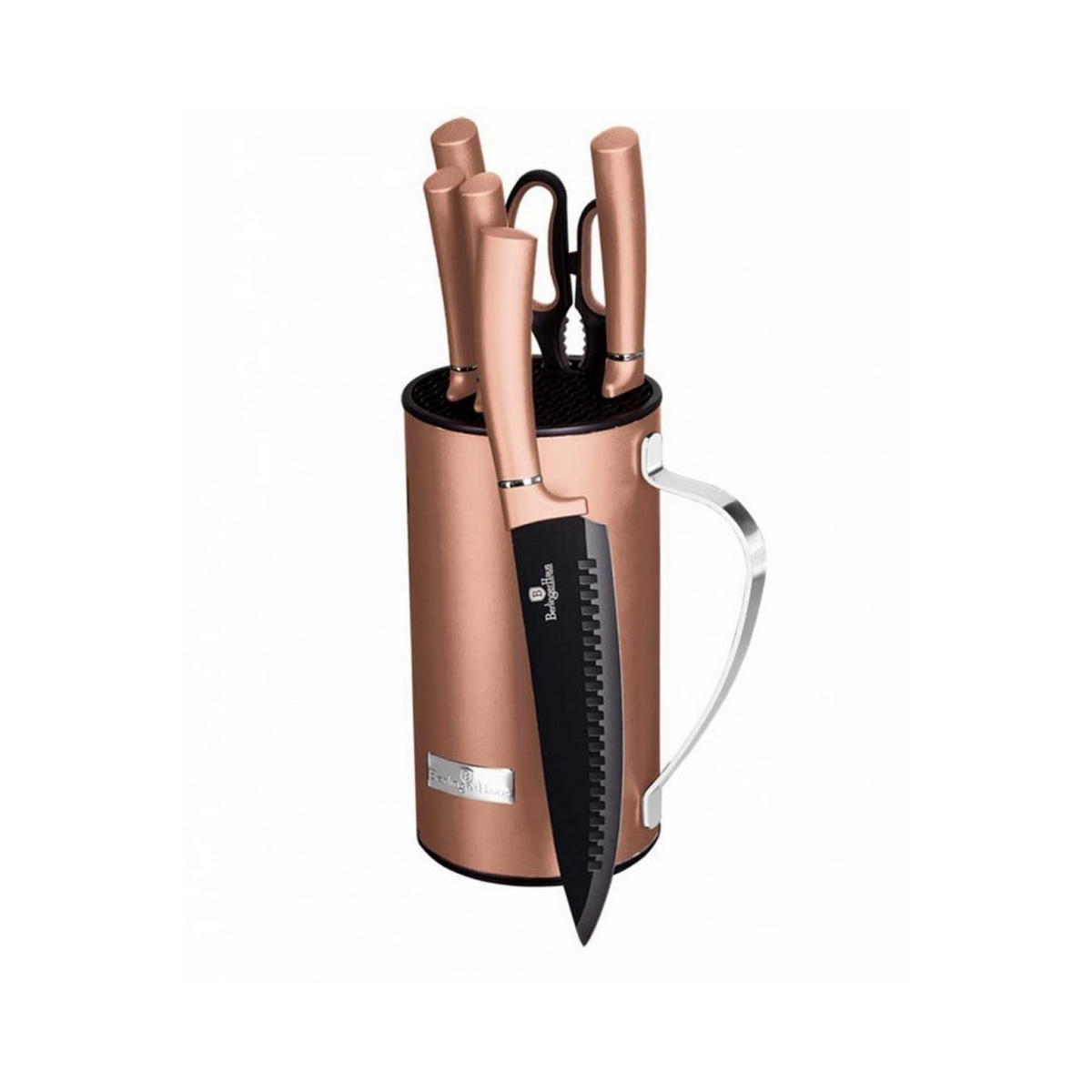 MESSERSET Schwarz 35/10/35 cm 30035 - Schwarz, Metall - Berlinger Haus